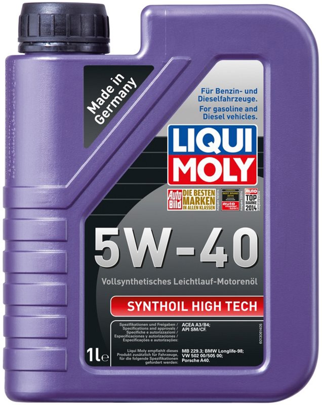 Олива моторна LIQUI MOLY Synthoil High Tech 5W-40 1 л (1855)
